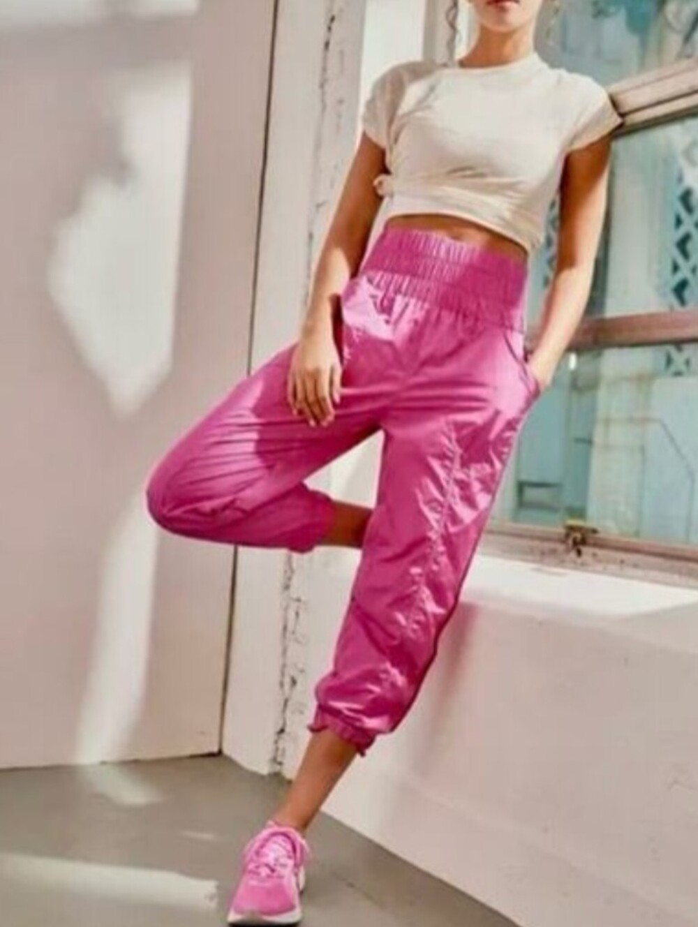 Free People Movement The Way Home Jogger Vivacious Violet Pink size S